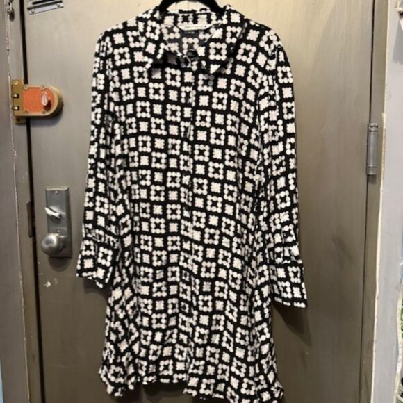 NWOT - Zara Retro Nadia Floral Mini Shirt Dress - Picture 4 of 16